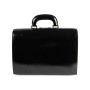 Sac porte-documents en cuir flower - noir