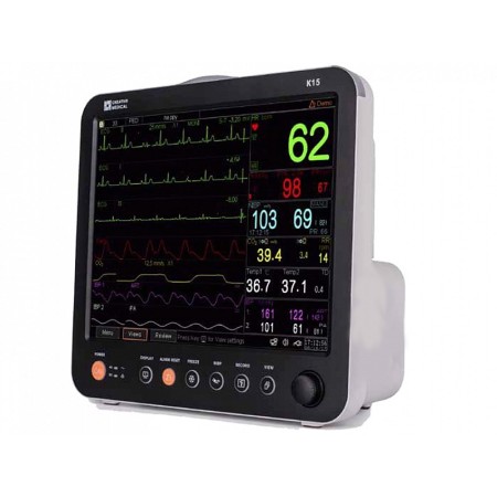 Monitor multiparametrico gima k15 2ibp + etco2 config. touchscreen 15 pollici - ecg 5 derivazioni