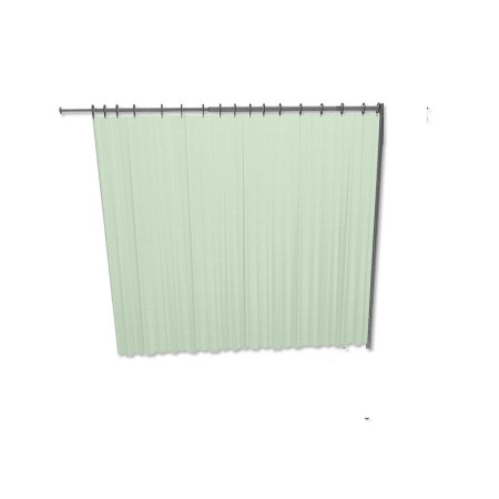 Cortina Trevira 225x h 180 cm - verde - para braço
