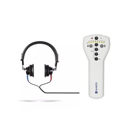 Screening audiometer + eardrum headphones