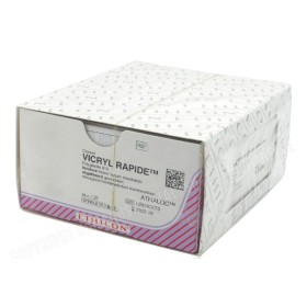 Ethicon Vicryl Sutura Absorción Rápida - 5/0 Aguja 19 mm