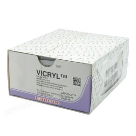 Ethicon Vicryl Sutura Reabsorbible - 3/0 Aguja 24 mm