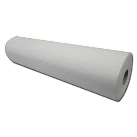 Rolă de polietilenă embosată - 100 m x 60 cm - alb - pachet 6 bucăți.