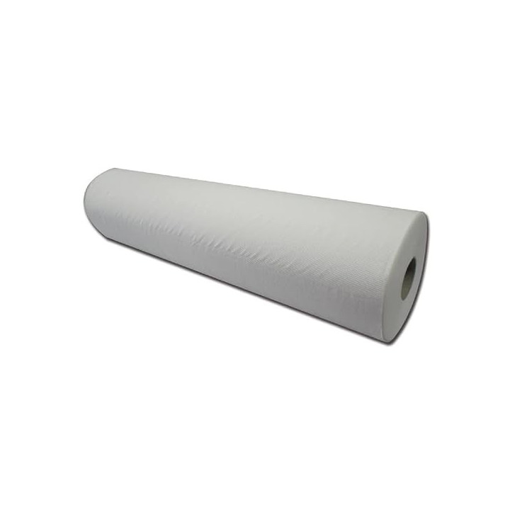 Embossed polyethylene roll - 100 m x 60 cm - white - pack 6 pcs.
