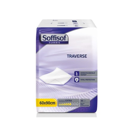 Soffisof absorbent bed crossbar 60x90 cm - moderate absorbency - pack 120 pcs.