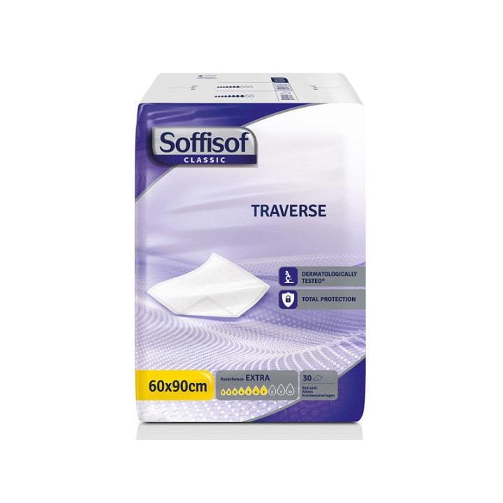 Soffisof absorbent bed crossbar 60x90 cm - moderate absorbency - pack 120 pcs.