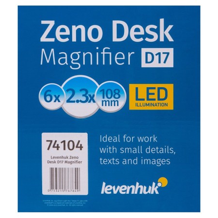 Lente d’ingrandimento levenhuk zeno desk d17