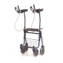 Foldable Rollator In Painted Steel - 4 Wheels With Antibrachial Support - Era