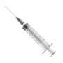 Seringue 3 pièces avec aiguille 22g - cône central Luer de 10ml - pack 100 pièces.