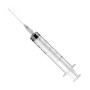 3-delige spuit met 21g naald - 10 ml excentrische cl - verpakking van 100 stuks.