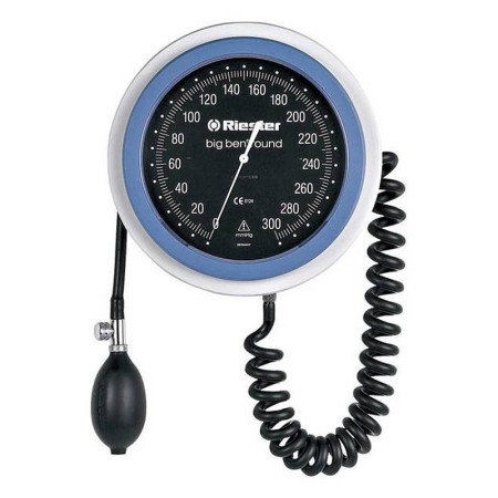 2-Pipe Aneroid Sphygmomanometer Riester Big Ben Round Wall