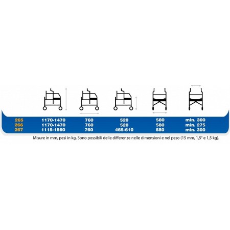 Andador axilar desmontable vermeiren 265 sin asiento