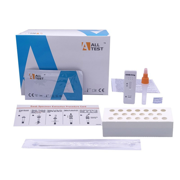 Kit de testare rapidă pentru antigen SARS-CoV-2 - Probă profesională - Pachet 20 de bucăți.