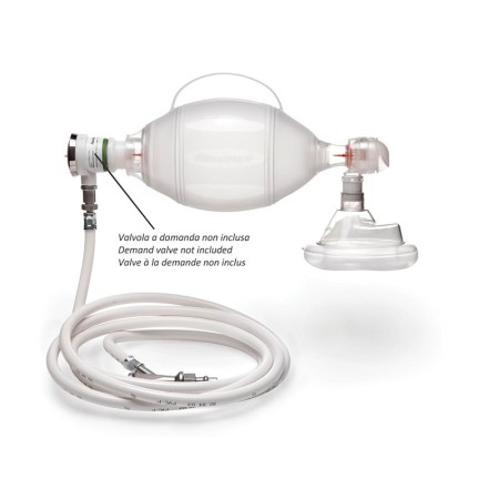 Sac de réanimation ambu spur ii - adulte avec connecteur de soupape à la demande