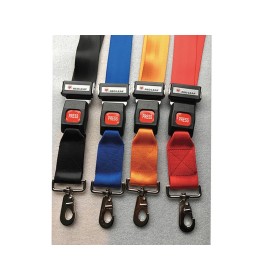 Set of 4 Seat Belts with Hook - Polyester 4 Colors - Hook Ends, Metal Buckle Available September 