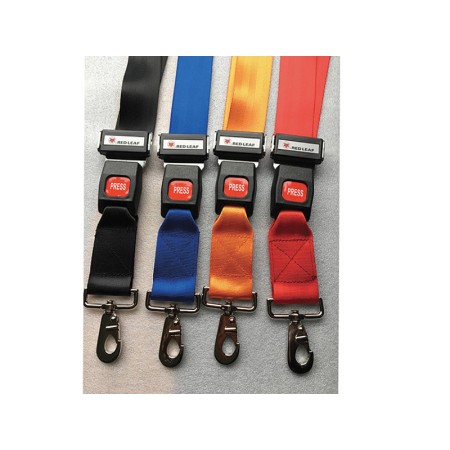 Set of 4 Seat Belts with Hook - Polyester 4 Colors - Hook Ends, Metal Buckle Available September 