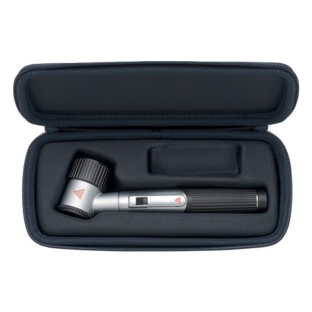 Dermatoscopio heine mini 3000 led con estuche blando, placa de contacto con escala d-888.78.021