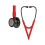 Littmann cardiologie iv - 6182 - rood - zwarte afwerking