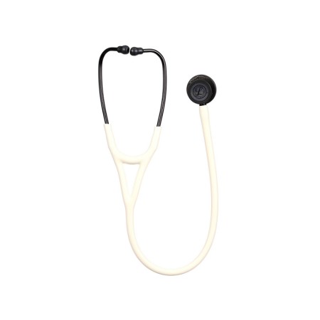 Littmann cardiology iv - 6186c - alabastro - finitura nera - connettore nero