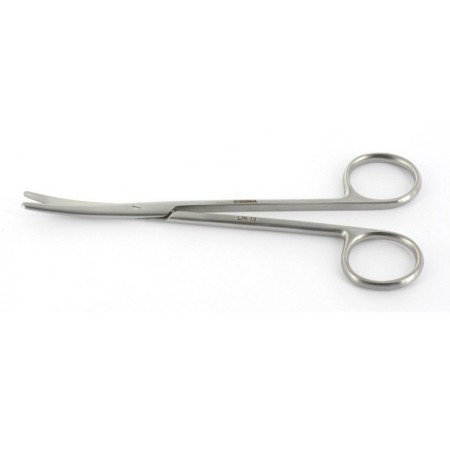 Steril metzenbaum olló - ívelt - 16 cm - csomag 25 darab.
