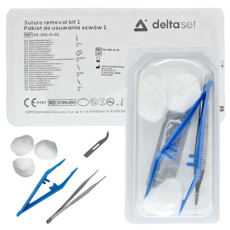 Kit de retrait de sutures 1 stérile