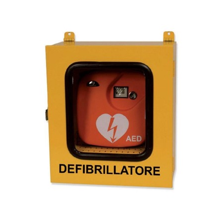 Szafka defibrylatorowa z alarmem – do użytku wewnątrz/na zewnątrz