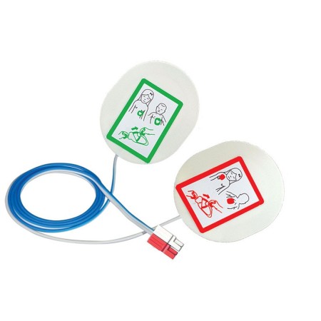 Compatible pediatric pads for cardiac science defib, ge - 5 pairs