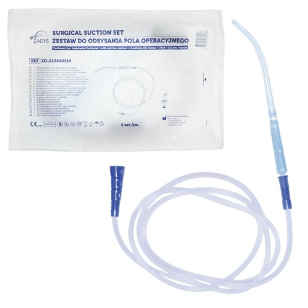 Yankauer Suction Set for Surgical Field CH24 210 cm with Suction Control