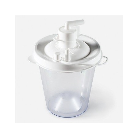 Nuovo vaso di ricambio 800 cc per vacuaid devilbiss completo di filtro incorporato e tubo