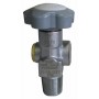 Residual valve in chrome-plated brass for high pressure cylinders with 25E connection, Product 25E connection