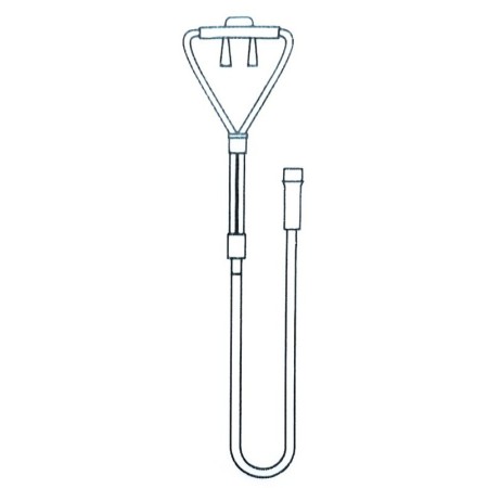 Adult retro-nuchal nasal cannula with 2-meter oxygen tube