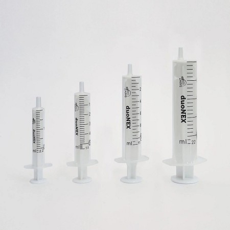 Seringue sans aiguille duonex de 10 ml avec cône luer excentré - 100 unités