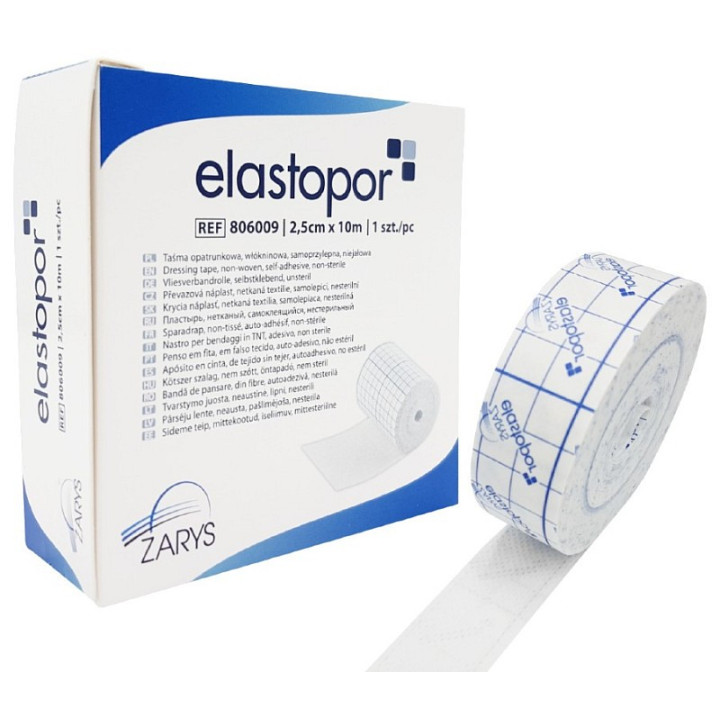 Ruban adhésif chirurgical Elastopor 2,5 cm x 10 m