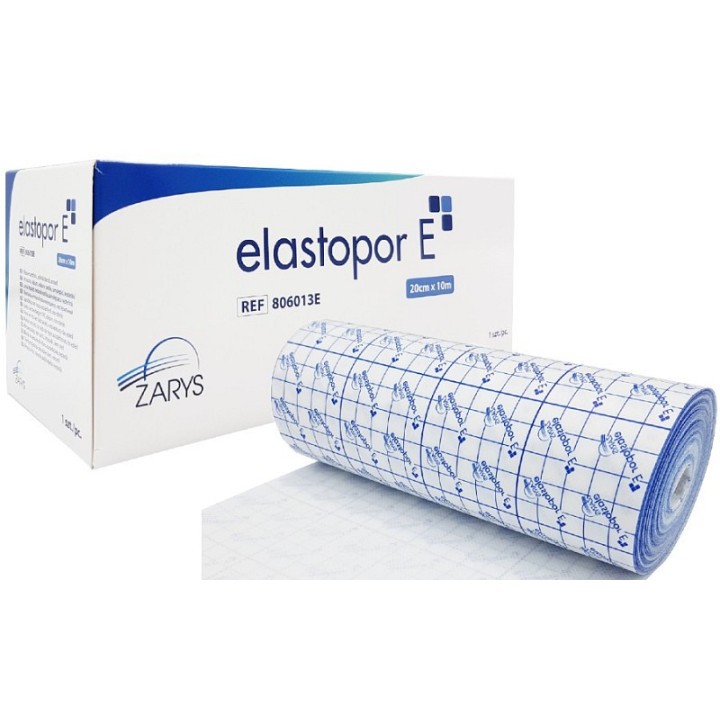 Elastopor kirurgisk klæbebånd 20 cm x 10 m