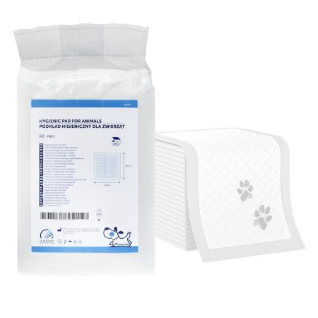 Tapetes absorventes para animais de estimação 60x60 cm - 30 unidades