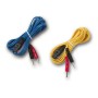 Blue and yellow cables, 2mm male connection - replacement for 28355/70/76-78/80/82 - pack 2 pcs.