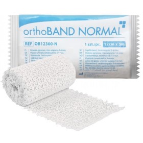 Opaska OrthoBand NORMAL w prążki 12 cm x 3 m - 5-6 min - 1 sztuka