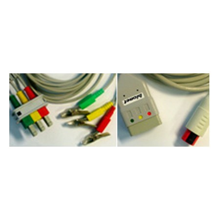 Vet 3-lead ecg cable (cable + conn.)