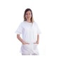 Túnica - algodón/poliéster - unisex - talla s blanca