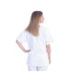 Túnica - algodón/poliéster - unisex - talla s blanca