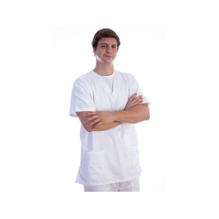 Tunika - bavlna/polyester - unisex - veľkosť m biela