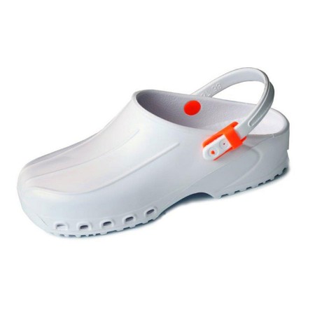 ULTRALIGHT CLOGS with strap - 34 - white