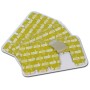 Électrodes à estampage pour ecg fiab 23x34 mm f3001ecg radiolucide - pack de 100 pièces.