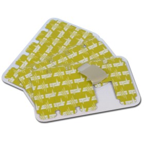 Elettrodi tipo francobollo per ecg fiab 23x34 mm per cavetti a coccodrillo f3001ecg radiotrasparenti - conf. 100 pz.