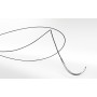 Dafilon non-absorbable nylon sutures, 3/8 microtip needle 4mm, usp 9/0 - black thread 10cm - 12 pcs.
