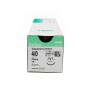 Dafilon non-absorbable nylon sutures, 3/8 microtip needle 4mm, usp 9/0 - black thread 10cm - 12 pcs.