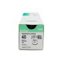 Dafilon suture non assorbibili in nylon, ago 3/8 micropunta 4mm, USP 9/0 - filo nero 10cm - 12 pz.