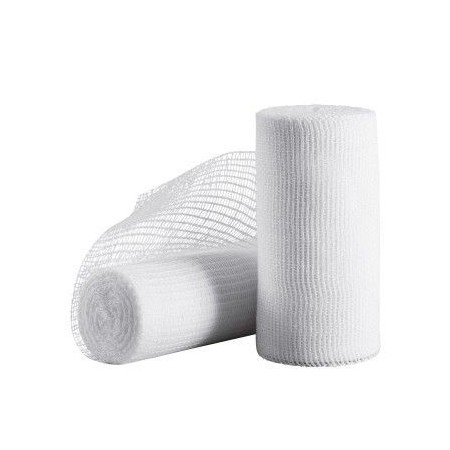 Steril gazebindrulle aktivt fedt 2x100 cm - pakke med 10 stk.