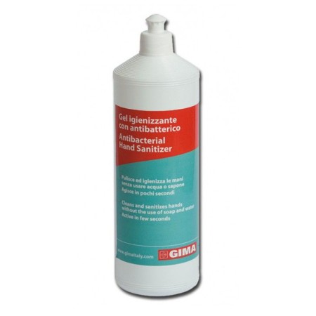 Gel antibacteriano - garrafa de 1 litro - transparente - embalagem. 18 unidades.