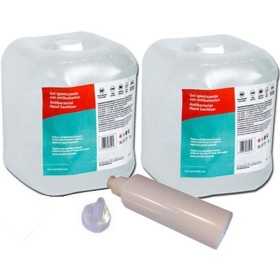 Antibacteriële gel - 5 liter tank - transparant - verpakking. 2 stuks.